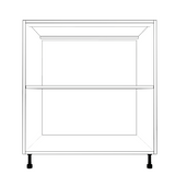 31" Wide Base Cabinet - (White Cabinet Boxes - Painted Doors)