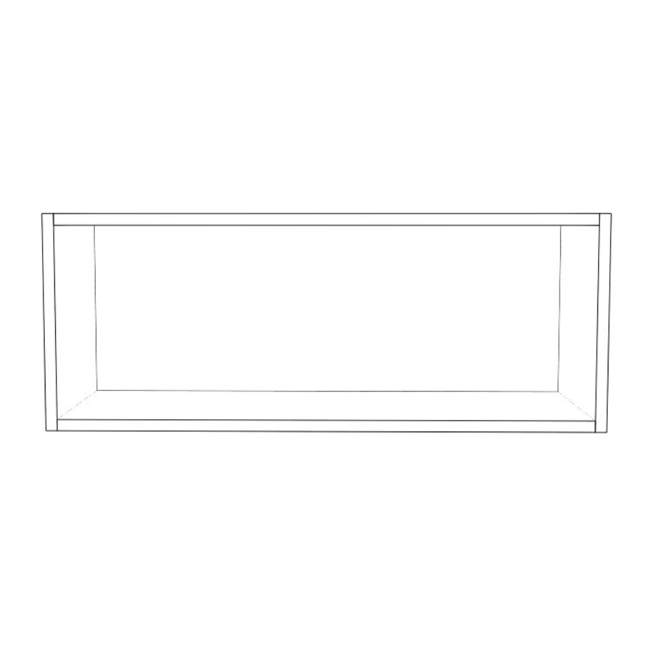 31" Wide x 12" High Wall Cabinet - (White Cabinet Boxes - Thermofoil Doors)