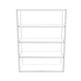 31" Wide x 42" High Wall Cabinet - (White Cabinet Boxes - Thermofoil Doors)