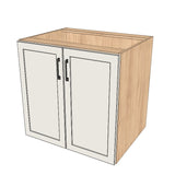32" Wide Base Cabinet - Sink Cabinet - No Back - (Ply Wood Boxes - Painted Doors)