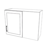 32" Wide 24" High Blind Corner Wall Cabinet - Door on Right/Left Side - (White Cabinet Boxes - Thermofoil Doors)