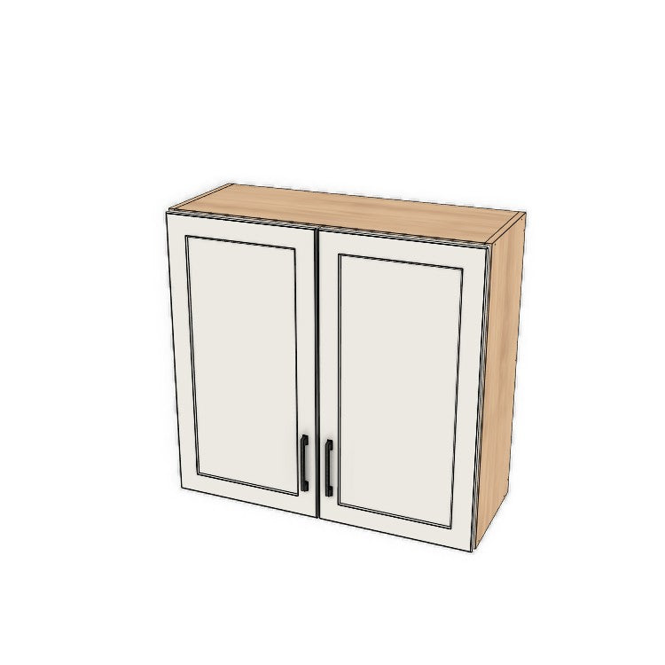 32" Wide x 30" High Fridge/Stove Cabinet - (Ply Wood Boxes - Thermofoil Doors)