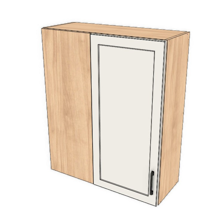 32" Wide 38" High Blind Corner Wall Cabinet - Door on Right/Left Side - (Ply Wood Boxes - Painted Doors)