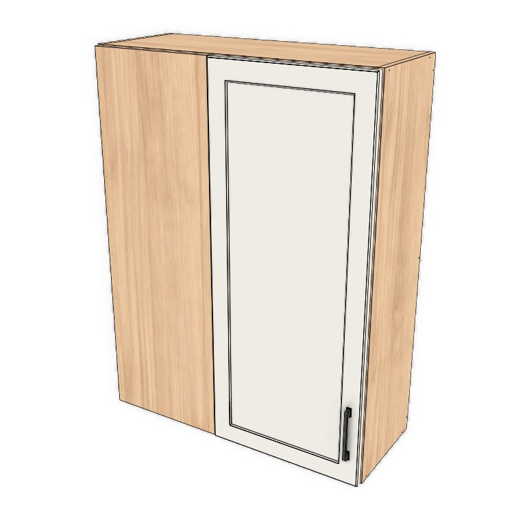 32" Wide 42" High Blind Corner Wall Cabinet - Door on Right/Left Side - (Ply Wood Boxes - Painted Doors)