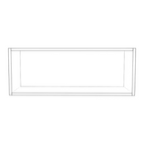 32" Wide x 12" High Wall Cabinet - (White Cabinet Boxes - Thermofoil Doors)