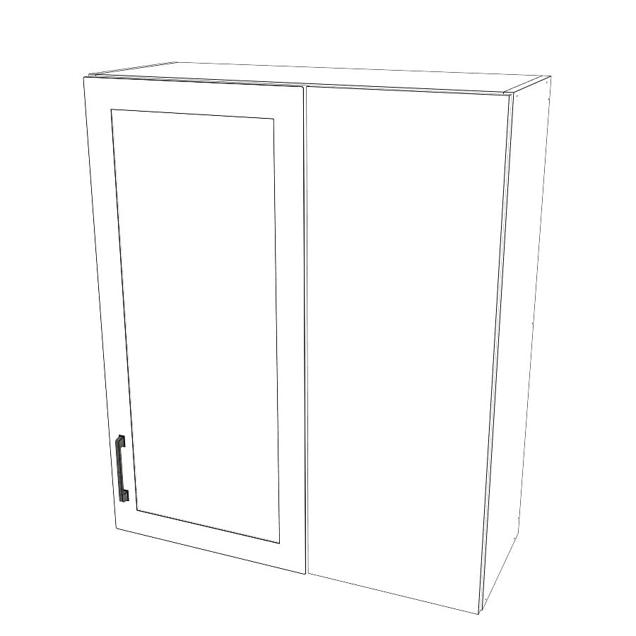 32" Wide 38" High Blind Corner Wall Cabinet - Door on Right/Left Side - (White Cabinet Boxes - Painted Doors)