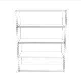 32" Wide x 42" High Wall Cabinet - (White Cabinet Boxes - Thermofoil Doors)
