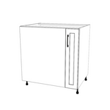 33" Blind Corner Base Cabinet - Door on Right/Left Side - (White Cabinet Boxes - Thermofoil Doors)