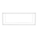 33" Wide x 12" High Wall Cabinet - (White Cabinet Boxes - Thermofoil Doors)