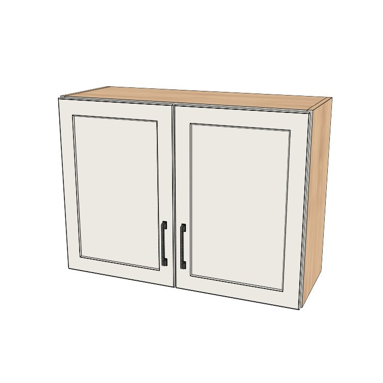 33" Wide x 24" High Wall Cabinet - (Ply Wood Boxes - Thermofoil Doors)