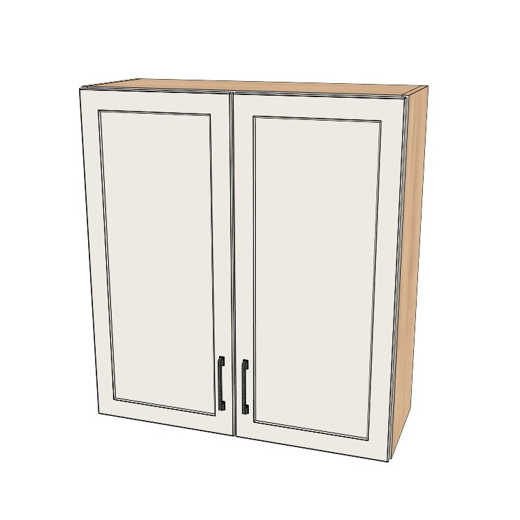 33" Wide x 36" High Wall Cabinet - (Ply Wood Boxes - Thermofoil Doors)