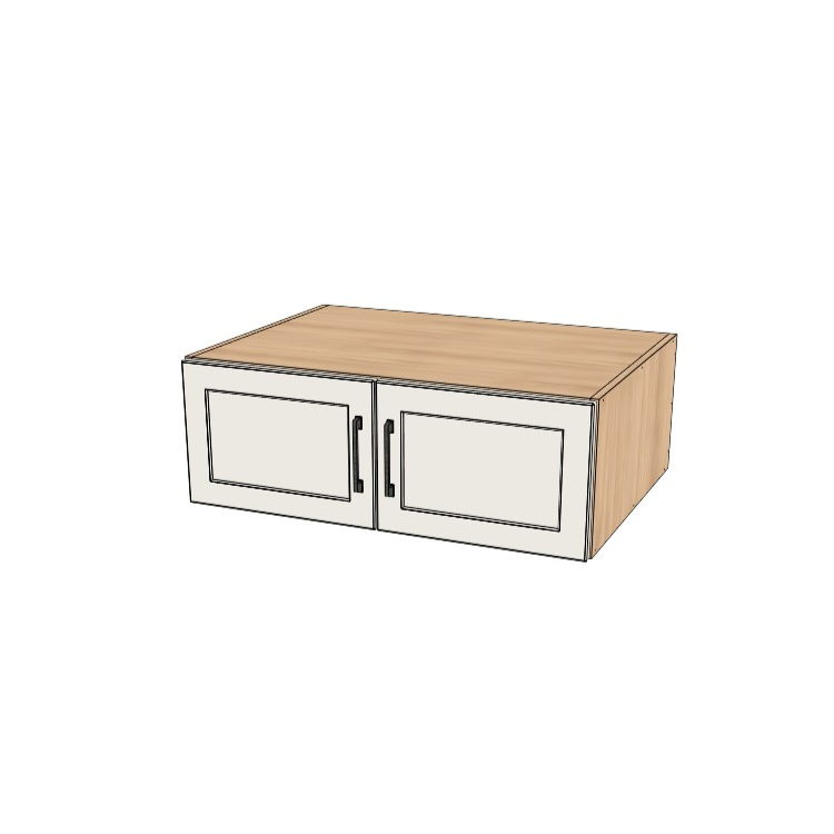 34" Wide x 12" High x 24" Deep Stove/Fridge Cabinet - (Ply Wood Boxes - Painted Doors)