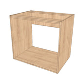 34" Wide Base Cabinet - Sink Cabinet - No Back - (Ply Wood Boxes - Thermofoil Doors)
