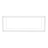 34" Wide x 12" High Wall Cabinet - (White Cabinet Boxes - Thermofoil Doors)