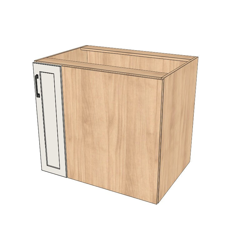 35" Blind Corner Base Cabinet - Door on Right/Left Side - (Ply Wood Boxes - Painted Doors)