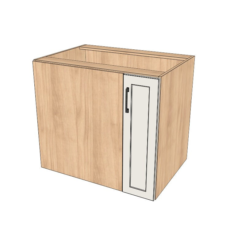 35" Blind Corner Base Cabinet - Door on Right/Left Side - (Ply Wood Boxes - Painted Doors)