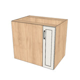 35" Blind Corner Base Cabinet - Door on Right/Left Side - (Ply Wood Boxes - Thermofoil Doors)