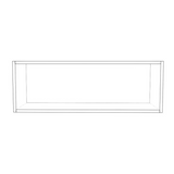 35" Wide x 12" High Wall Cabinet - (White Cabinet Boxes - Thermofoil Doors)