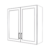 35" Wide x 34" High Wall Cabinet - (White Cabinet Boxes - Thermofoil Doors)
