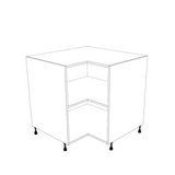35x35" L Shape Base Corner Cabinet - (White Cabinet Boxes - Thermofoil Doors)