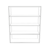 35" Wide x 42" High Wall Cabinet - (White Cabinet Boxes - Thermofoil Doors)
