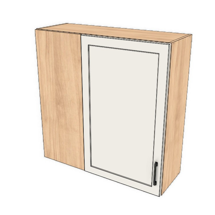 36" Wide 36" High Blind Corner Wall Cabinet - Door on Right/Left Side - (Ply Wood Boxes - Thermofoil Doors)