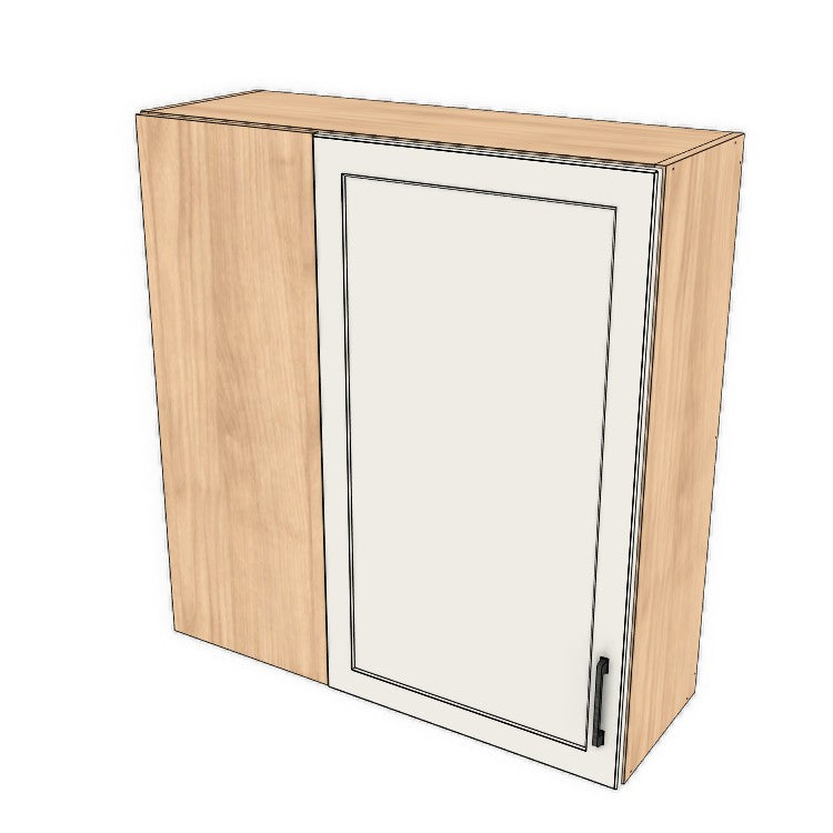 36" Wide 38" High Blind Corner Wall Cabinet - Door on Right/Left Side - (Ply Wood Boxes - Thermofoil Doors)