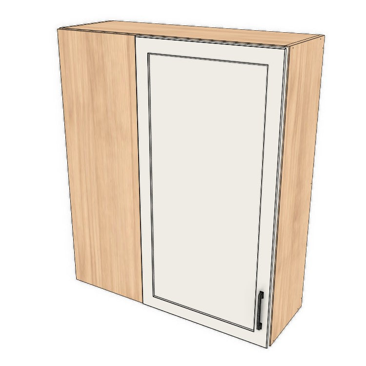 36" Wide 42" High Blind Corner Wall Cabinet - Door on Right/Left Side - (Ply Wood Boxes - Thermofoil Doors)