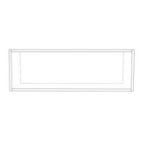 36" Wide x 12" High Wall Cabinet - (White Cabinet Boxes - Thermofoil Doors)
