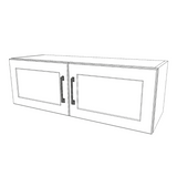 36" Wide x 12" High Stove/fridge Cabinet - (White Cabinet Boxes - Thermofoil Doors)