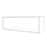 36" Wide x 12" High Stove/fridge Cabinet - (White Cabinet Boxes - Thermofoil Doors)