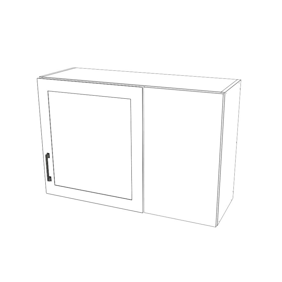 36" Wide 24" High Blind Corner Wall Cabinet - Door on Right/Left Side - (White Cabinet Boxes - Thermofoil Doors)
