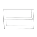 36" Wide x 24" High Wall Cabinet - (White Cabinet Boxes - Thermofoil Doors)