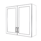 36" Wide x 34" High Wall Cabinet - (White Cabinet Boxes - Painted Doors)