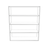 36" Wide x 42" High Wall Cabinet - (White Cabinet Boxes - Thermofoil Doors)