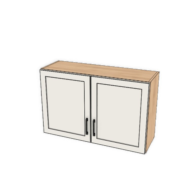 38" Wide x 24" High Fridge/Stove Cabinet - (Ply Wood Boxes - Thermofoil Doors)