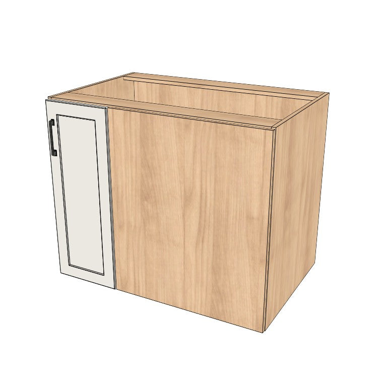 38" Blind Corner Base Cabinet - Door on Right/Left Side - (Ply Wood Boxes - Thermofoil Doors)