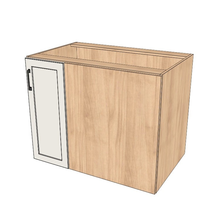 39" Blind Corner Base Cabinet - Door on Right/Left Side - (Ply Wood Boxes - Painted Doors)