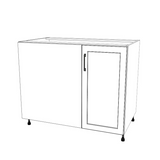 42" Blind Corner Base Cabinet - Door on Right/Left Side - (White Cabinet Boxes - Thermofoil Doors)