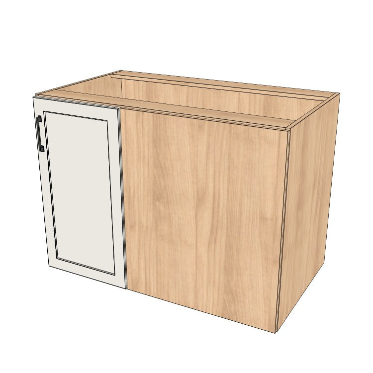 43" Blind Corner Base Cabinet - Door on Right/Left Side - (Ply Wood Boxes - Painted Doors)