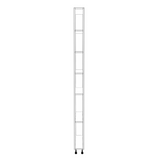 6" Wide Tall Pantry Cabinet - (White Cabinet Boxes - Thermofoil Doors) 24 D