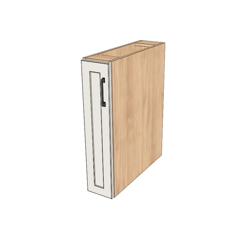 7" Wide Base Cabinet - (Ply Wood Boxes - Painted Doors)