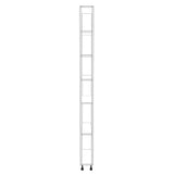 7" Wide Tall Pantry Cabinet - (White Cabinet Boxes - Painted Doors) 24 D