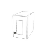 7" Wide x 12" High Wall Cabinet - (White Cabinet Boxes - Thermofoil Doors)