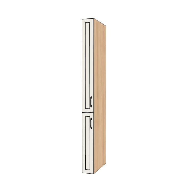 7" Wide Tall Pantry Cabinet - (Ply Wood Boxes - Painted Doors) 24 D