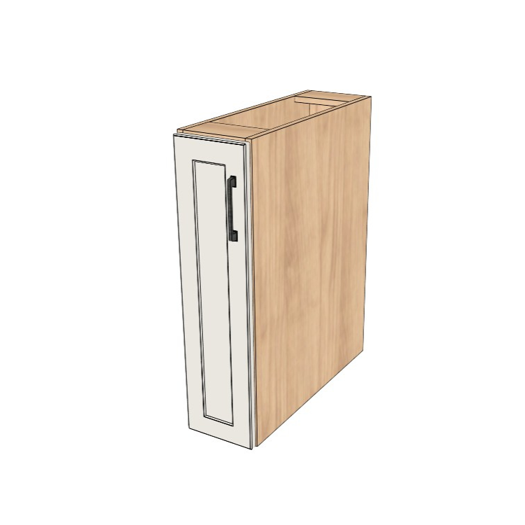 8" Wide Base Cabinet - (Ply Wood Boxes - Painted Doors)