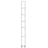 8" Wide Tall Pantry Cabinet - (White Cabinet Boxes - Painted Doors) 24 D