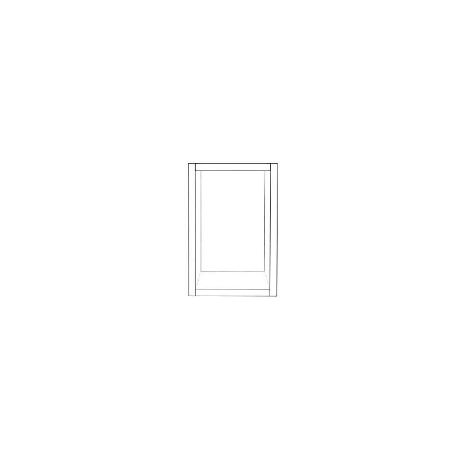 8" Wide x 12" High Wall Cabinet - (White Cabinet Boxes - Thermofoil Doors)