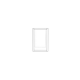 8" Wide x 12" High Wall Cabinet - (White Cabinet Boxes - Thermofoil Doors)