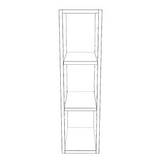 7" Wide x 30" High Wall Cabinet - (White Cabinet Boxes - Thermofoil Doors)
